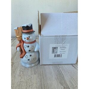 Goebel snowman ceramic votive candle holder 818267 Hummel‎